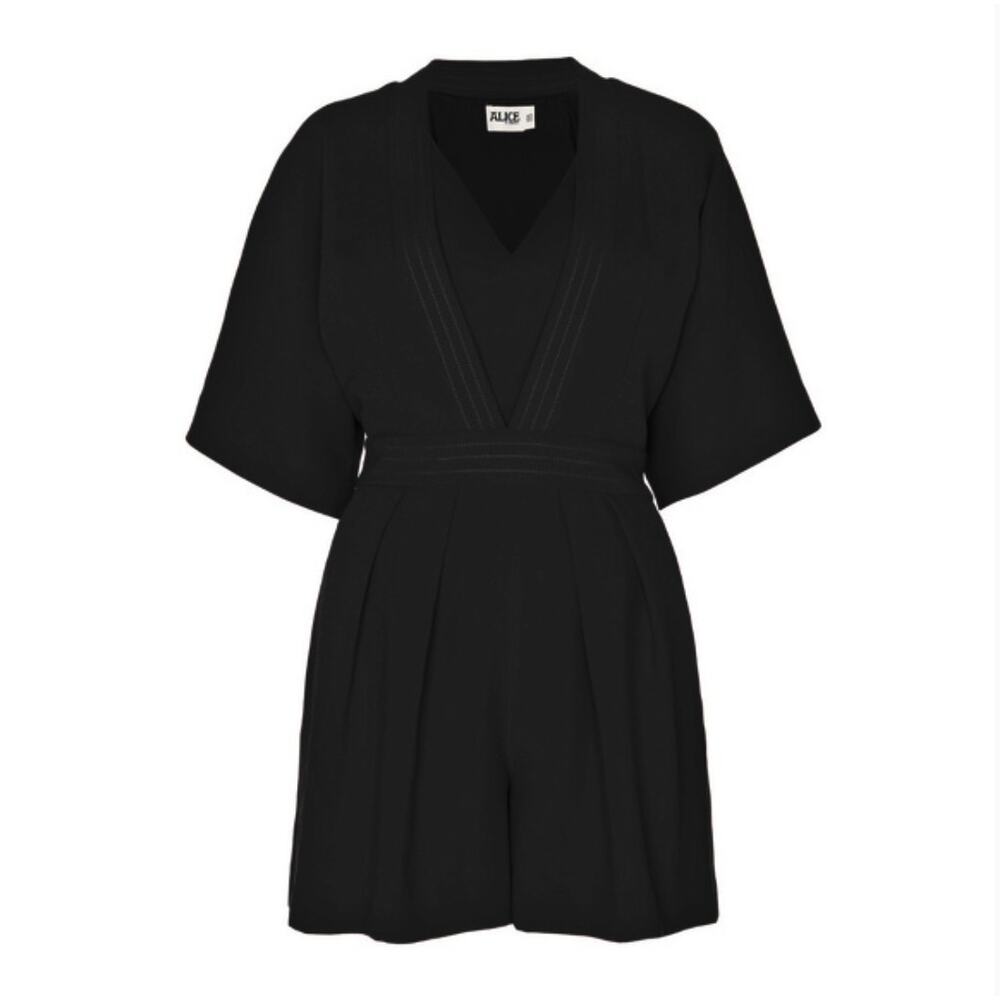 ALICE BY TEMPERLEY Obi Playsuit Romper Black {P51}